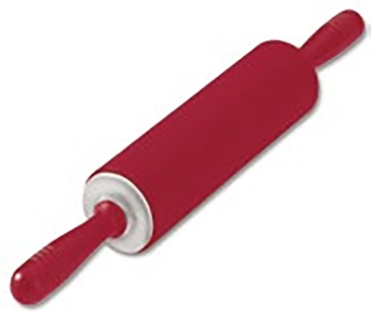 Teigrolle 25 cm – Flex Red, Ø6,8 cm, Silikon, Rot